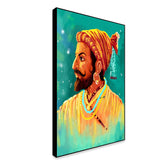 Aesthetic Shivaji Maharaj Canvas Painting for Home